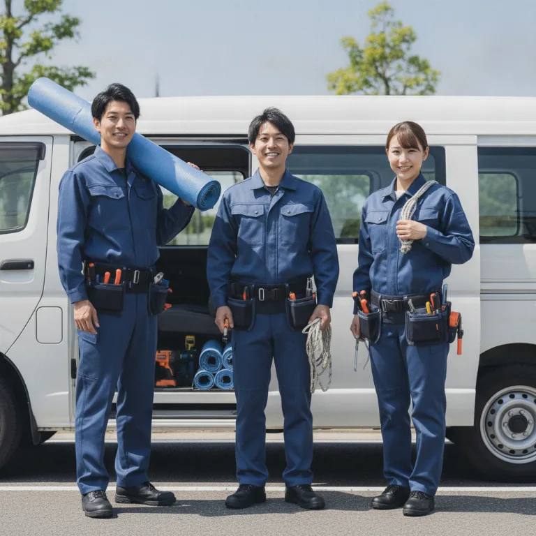 屋根のシート掛け Kaizuka